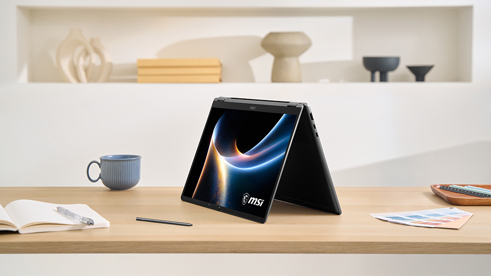 MSI Prestige 14 Flip AI+ Evo OLED Multi Touch 2-in-1 Laptop Touch Display