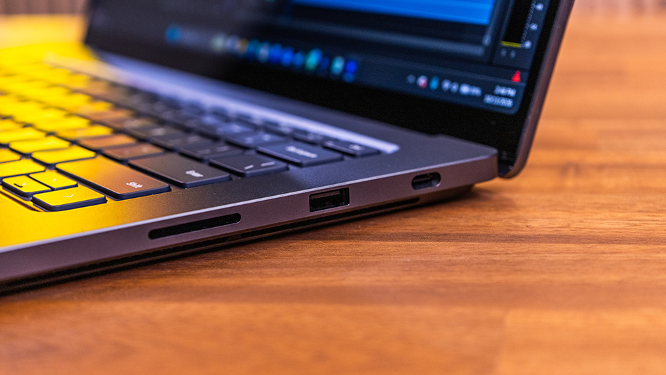 Microsoft 15 inch Surface Laptop Ultra close up right side components