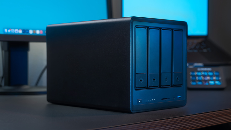 NAS on computer desk