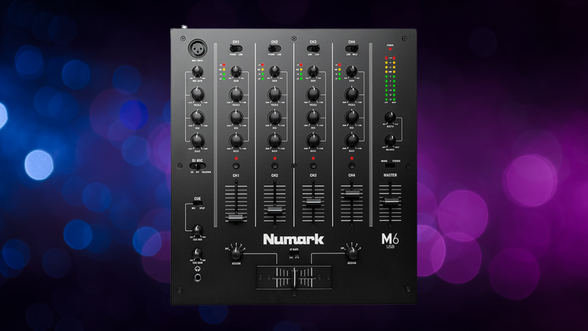 Numark M6 USB 4-Channel USB DJ Mixer Numark M6 USB 4-Channel USB DJ Mixer