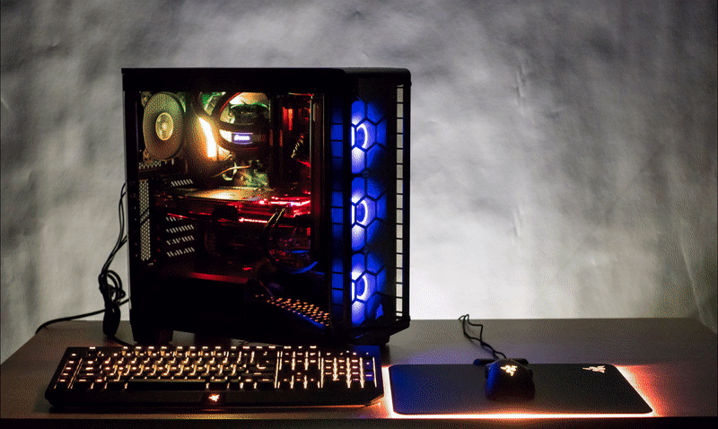 Example of LED Lights in use on a PC, keyboard, mouse and mouse pad Example of LED Lights in use on a PC, keyboard, mouse and mouse pad
