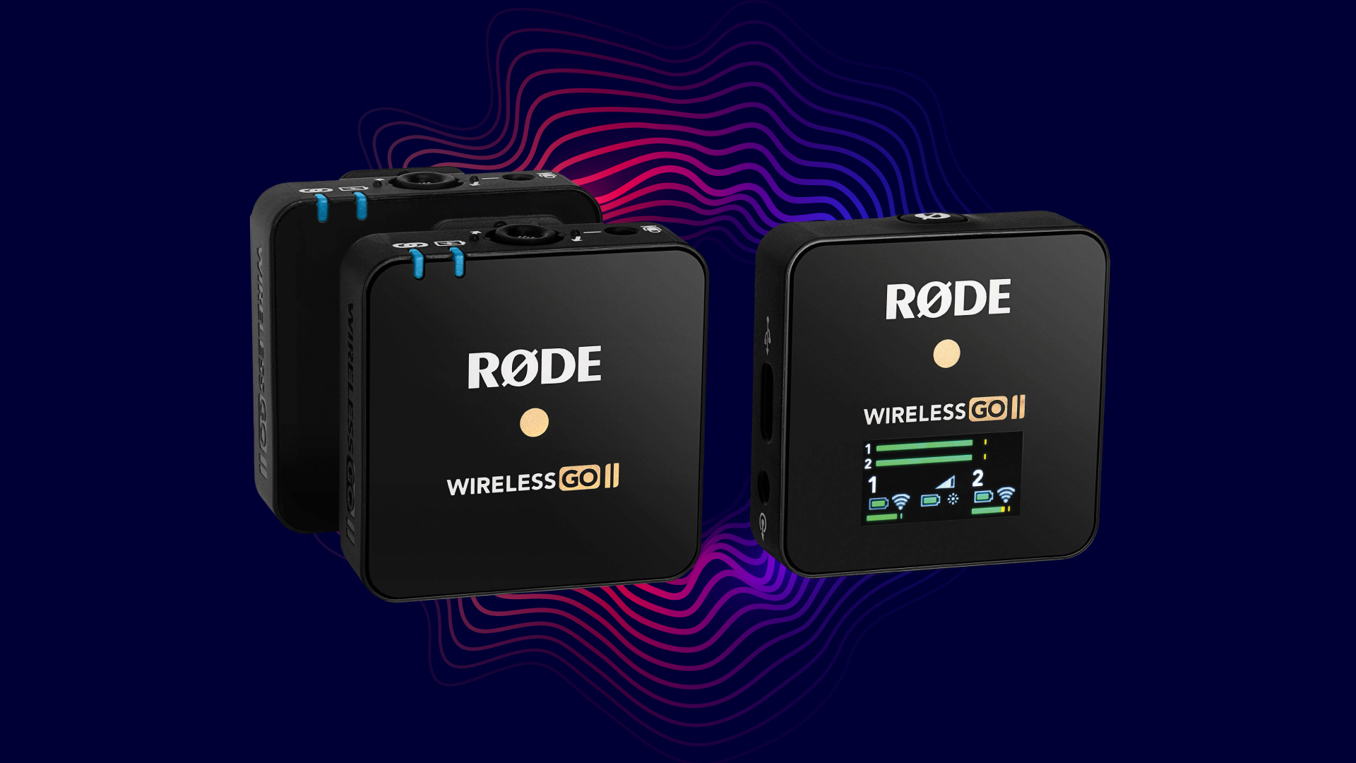 Rode's Wireless GO II system comes with two transmitters and one receiver
