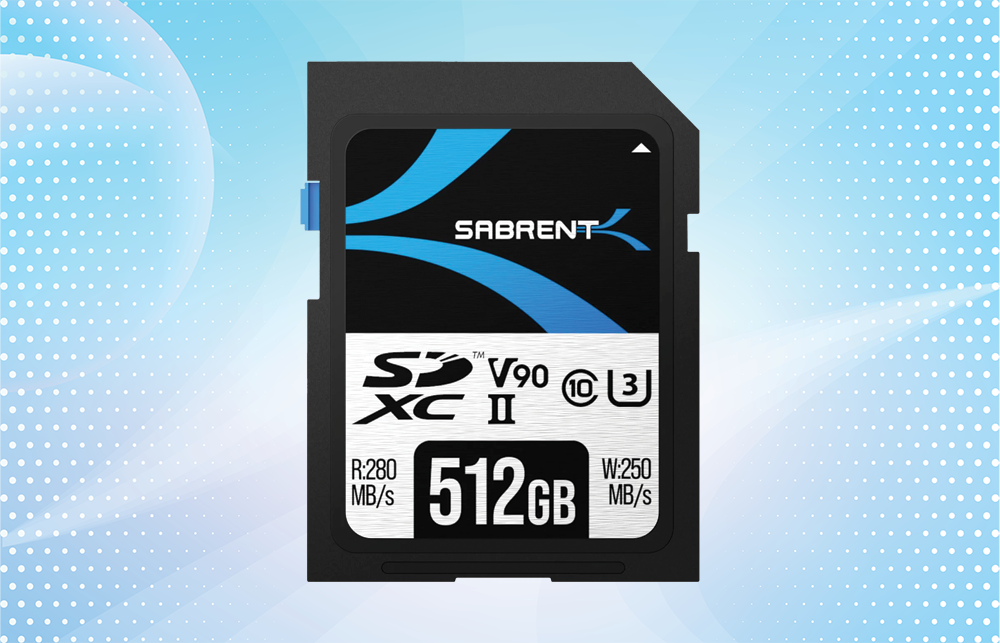 Sabrent 512GB Rocket UHS-II SDXC Memory Card