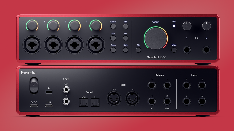 Focusrite Scarlett 18i16 USB-C Audio/MIDI Interface (4th Generation)