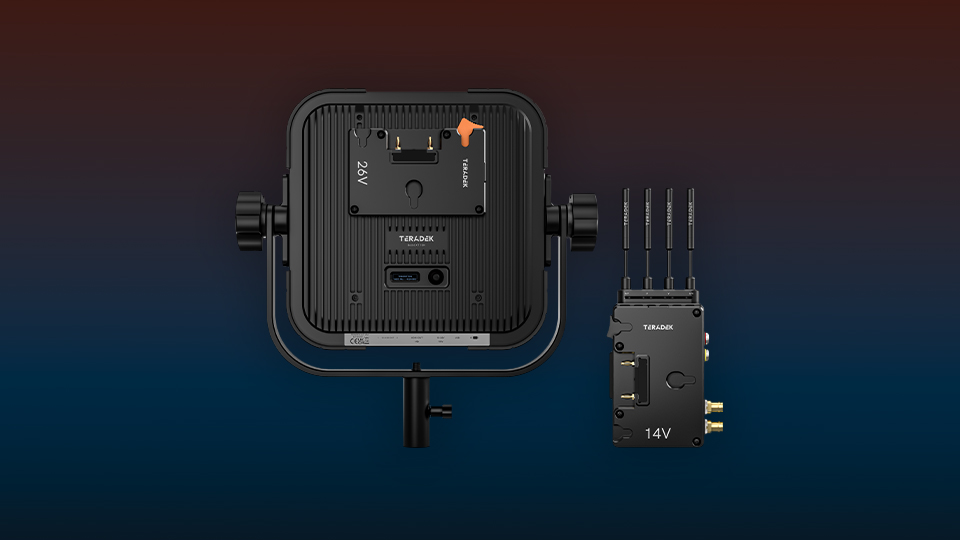 Teradek Bolt 6 XT MAX Set with 10K RX Gold Mount 14 26v Back