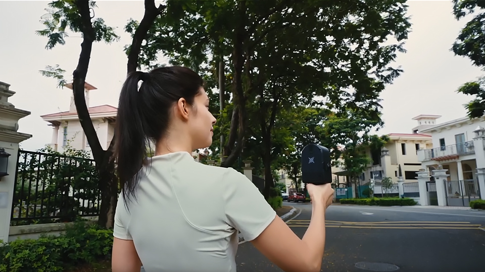 Walk naturally while PortalCam records