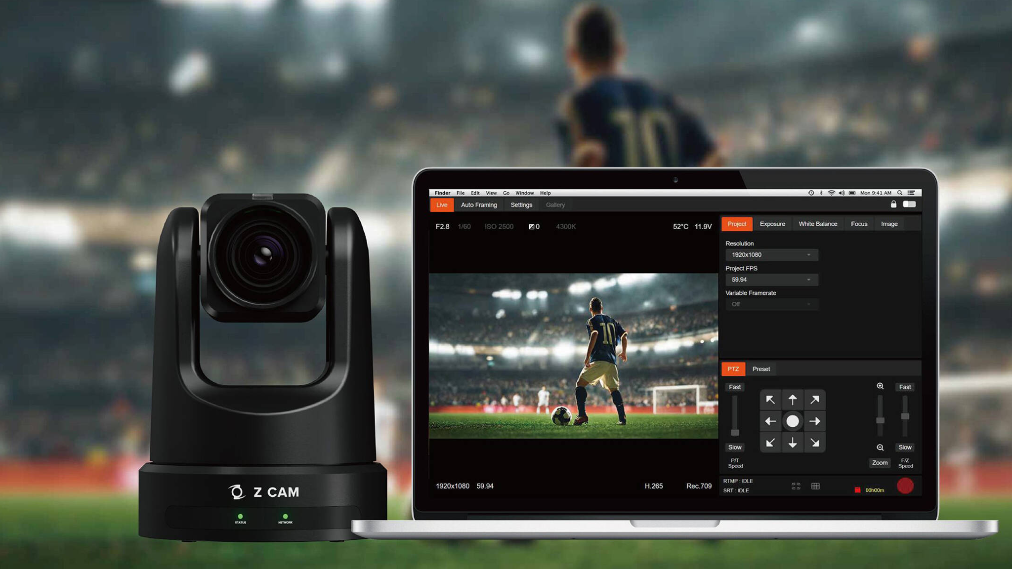Z-CAM P2-R1 HDMISDI 4K-PTZ Camera with 18x Optical Zoom