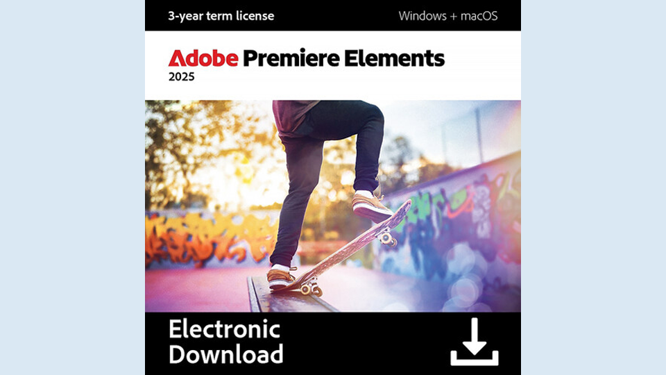 Adobe Premiere Elements 2025 (3-Year License, Download)