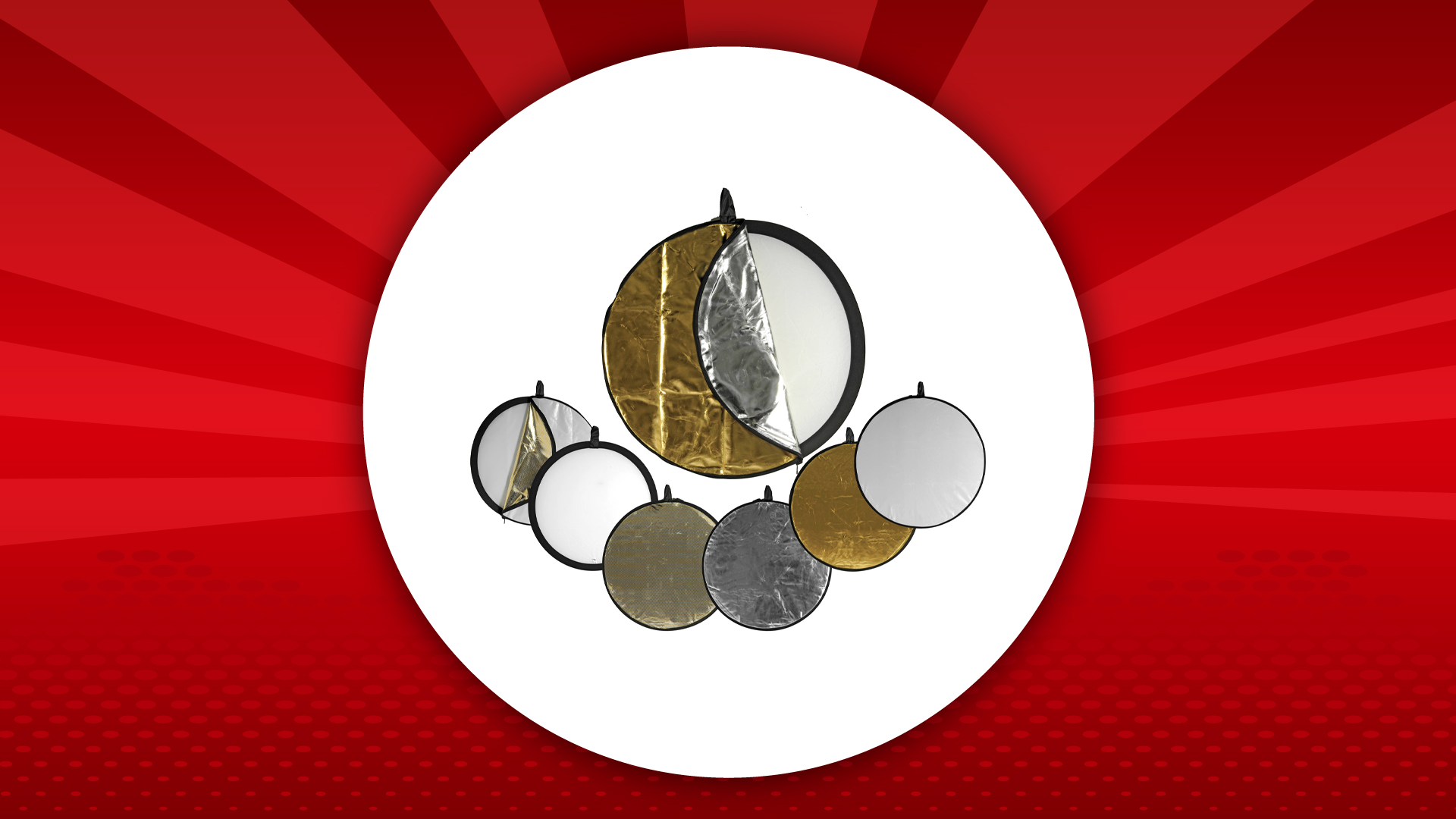 Impact 5-in-1 Collapsible Circular Reflector Disc Impact 5-in-1 Collapsible Circular Reflector Disc