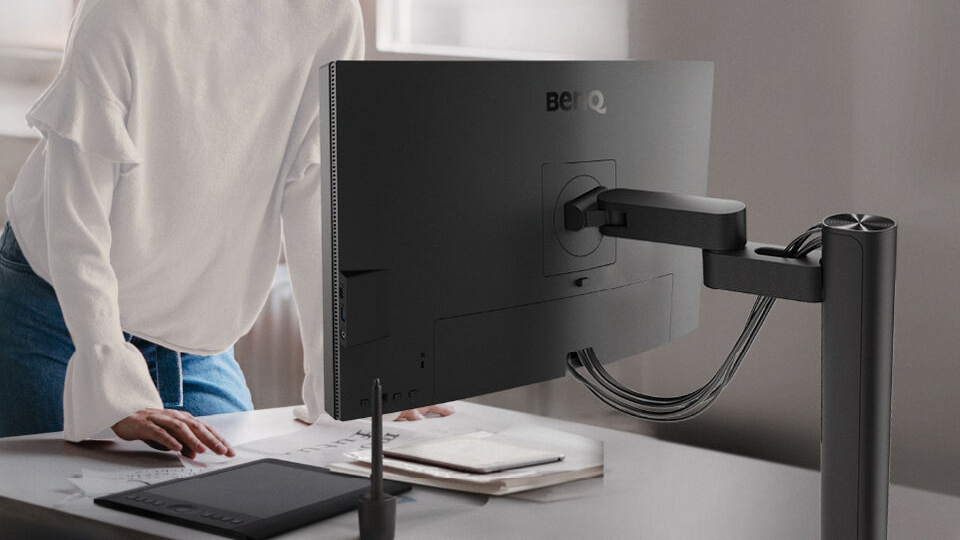 BenQ DesignVue PD2706UA 27" 4K HDR Designer Monitor with Ergo Arm BenQ DesignVue PD2706UA 27" 4K HDR Designer Monitor with Ergo Arm