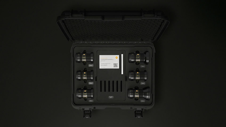 Cooke 6-Lens Set with a Custom Hard Case