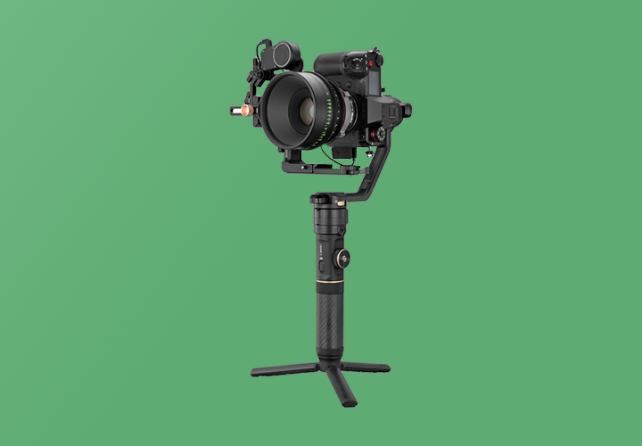 Zhiyun gimbal on green background