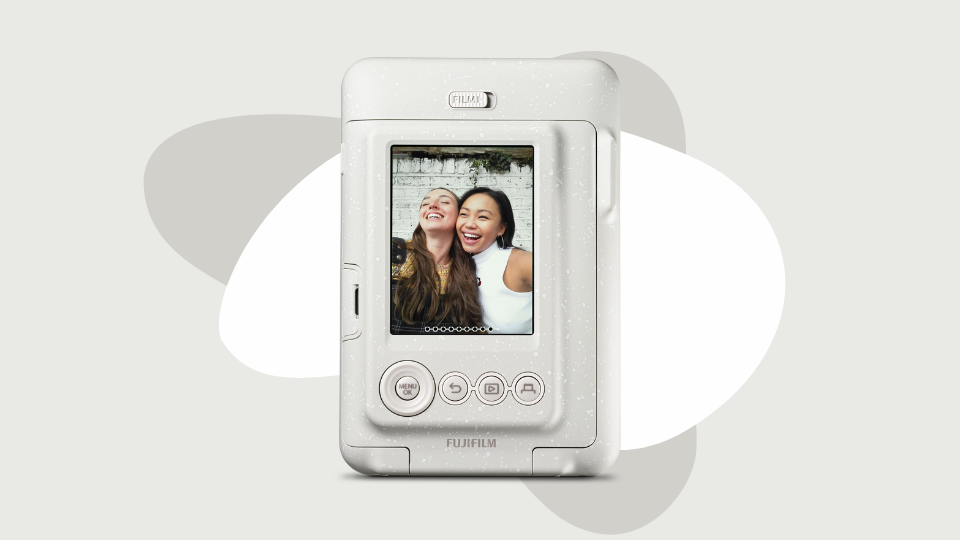 INSTAX MINI LiPlay Hybrid Instant Camera in Misty White