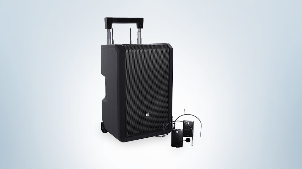 LD Systems ANNY 10 BPH2 Battery-Powered Bluetooth 10" PA Speaker with 2 Headset Microphones LD Systems ANNY 10 BPH2 Battery-Powered Bluetooth 10" PA Speaker with 2 Headset Microphones