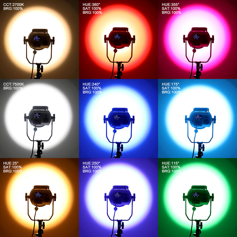 GVM SD200R RGB & Bi-Color LED Studio Video Spotlight Kit with Stand and Softbox GVM SD200R RGB & Bi-Color LED Studio Video Spotlight Kit with Stand and Softbox