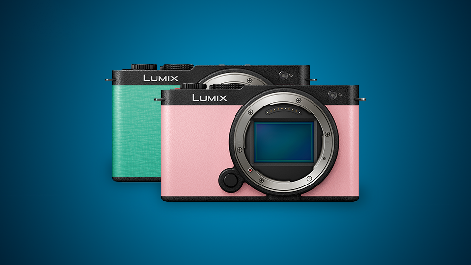 Panasonic Lumix S9 Mirrorless Camera in Mint Green and Pink