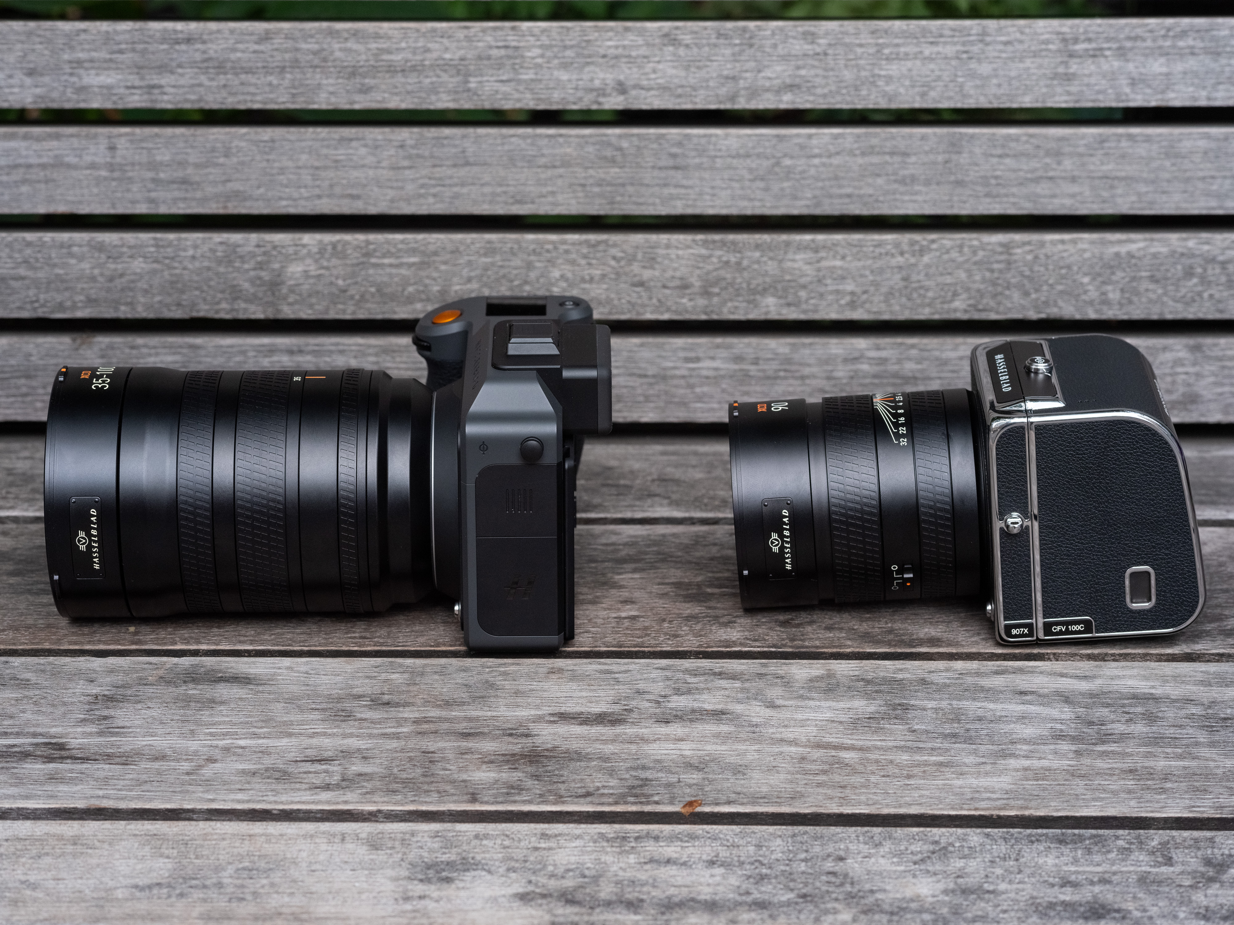 Hasselblad X2D II 100C next to the 907X & CFV 100C