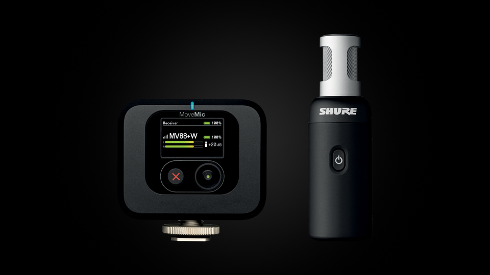 Shure MoveMic 88+ Wireless Stereo Microphone Shure MoveMic 88+ Wireless Stereo Microphone