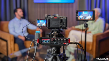 Tascam Announces New FR-AV4 4-Channel Field Recorder and Quickswap Battery Holder