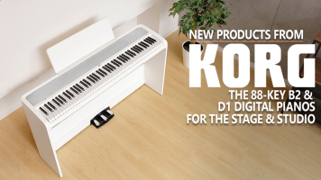 New Korg 88-Key B2 and D1 Digital Pianos for the Stage and Studio