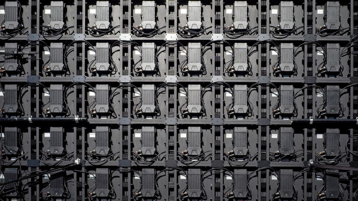Backside view of an LED video wall Backside view of an LED video wall