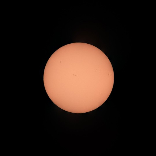 Image of the sun through a Mylar® filter Image of the sun through a Mylar® filter