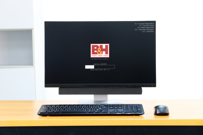 Example of a Post/Boot screen, where you can press a button to enter a BIOS screen. Please note, we at B&H do not have an actual Boot or BIOS screen. Example of a Post/Boot screen, where you can press a button to enter a BIOS screen