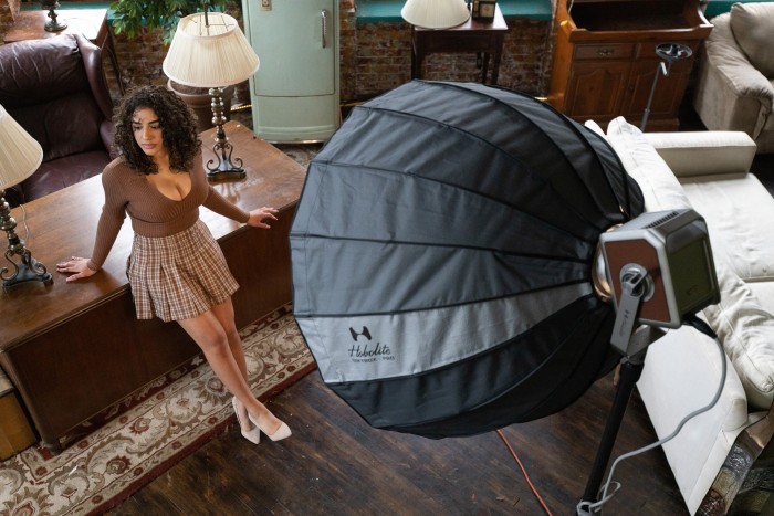 Hobolite’s stylish lights work as a system with their own sleek accessories but also support standard Bowens-mount modifiers so you can get the look you want.