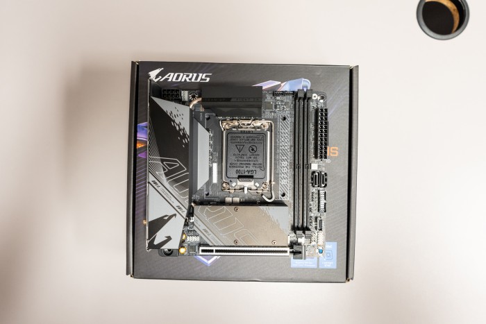Starting the PC build with the motherboard outside of the PC case Starting the PC build with the motherboard outside of the PC case
