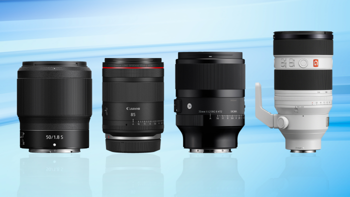 Nikon NIKKOR Z 50mm f/1.8 S Lens (left) Canon RF 85mm f/1.4 L VCM Lens (second to left) Sigma 35mm f/1.2 DG II Art Lens (middle) Sony FE 50-150mm f/2 GM Lens (right) Nikon NIKKOR Z 50mm f/1.8 S Lens (left) Canon RF 85mm f/1.4 L VCM Lens (second to left) Sigma 35mm f/1.2 DG II Art Lens (middle) Sony FE 50-150mm f/2 GM Lens (right)