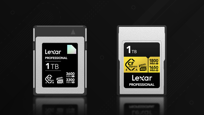 Lexar's CFexpress 4.0 Type B DIAMOND Series and Type A GOLD Series cards