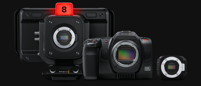 Blackmagic Design Studio Camera 4K Plus G2, Cinema Camera 6K, &amp; Micro Studio Camera 4K G2