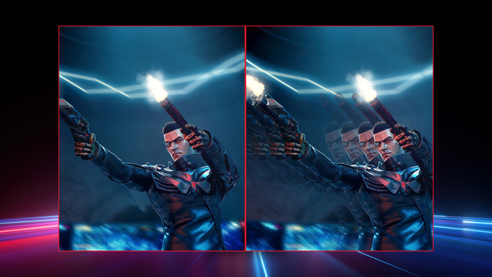 Extreme Low Motion Blur (ELMB) technology helps to minimize ghosting and motion blur while AMD FreeSync Premium Pro support and NVIDIA G-Sync compatibility remove screen tearing and stuttering with compatible graphics cards.