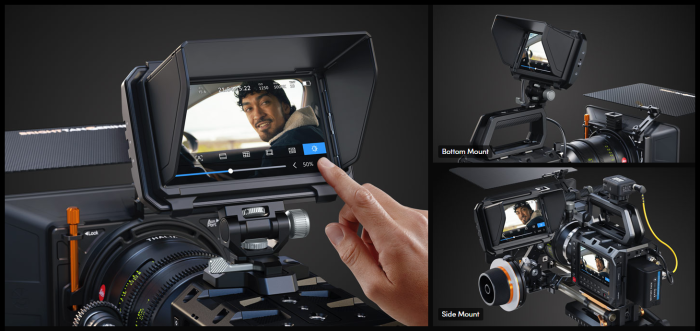 The versatile Blackmagic PYXIS Monitor is a 5″ HDR touchscreen monitor with full camera control that has flexibilty in mounting options