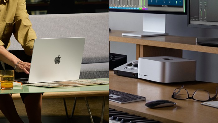 Apple MacBook Pro and Apple Mac Studio with M4 Max
