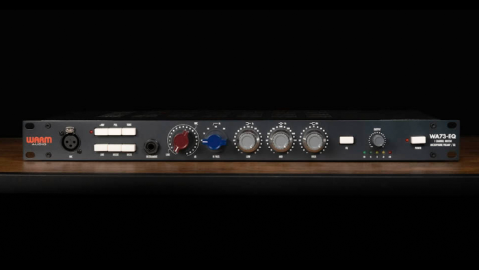 Warm Audio WA73-EQ Single-Channel Microphone Preamplifier and Equalizer displayed in front of a white background Warm Audio WA73-EQ Single-Channel Microphone Preamplifier and Equalizer displayed in front of a white background