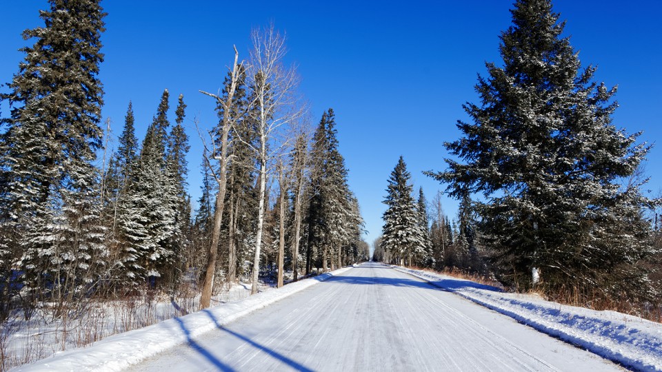 The roads are more often than not passable but packed down snow can be slippery. Don’t let the roadside snowbanks fool you, be careful of the steep shoulders.