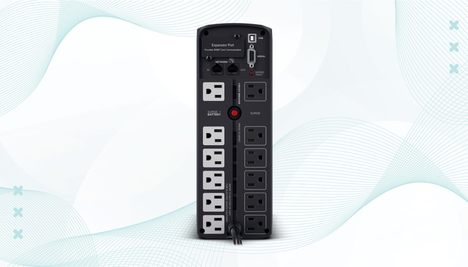 CyberPower CP1500PFCLCD Back Panel CyberPower CP1500PFCLCD Back Panel