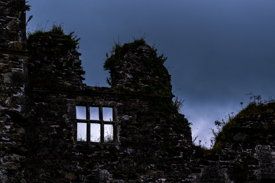 Hamilton Castle, Manorhamilton, County Donegal. PROVIA STANDARD film simulation.
