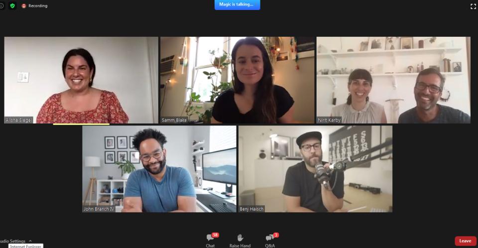 C+C panel discussion over Zoom with photographers and the developers of Pic-Time online galleries