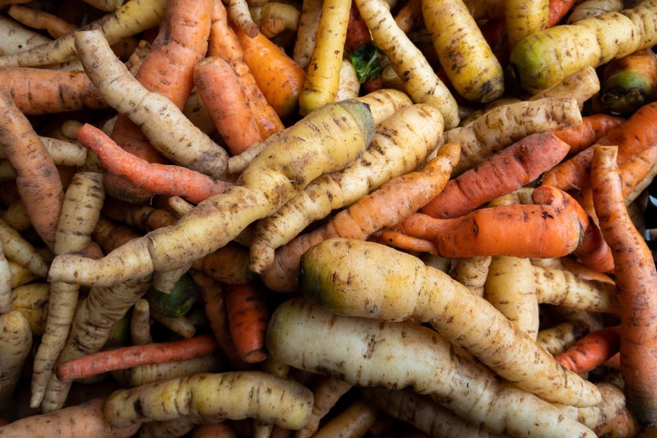 Carrots at the Union Square Green Market | Settings: ISO 125; f/160 sec; f/4