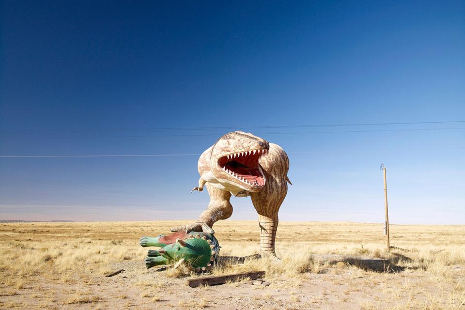 An early travel image Giralt shot on assignment near the site of an ancient meteor strike outside Santa Fe, New Mexico.