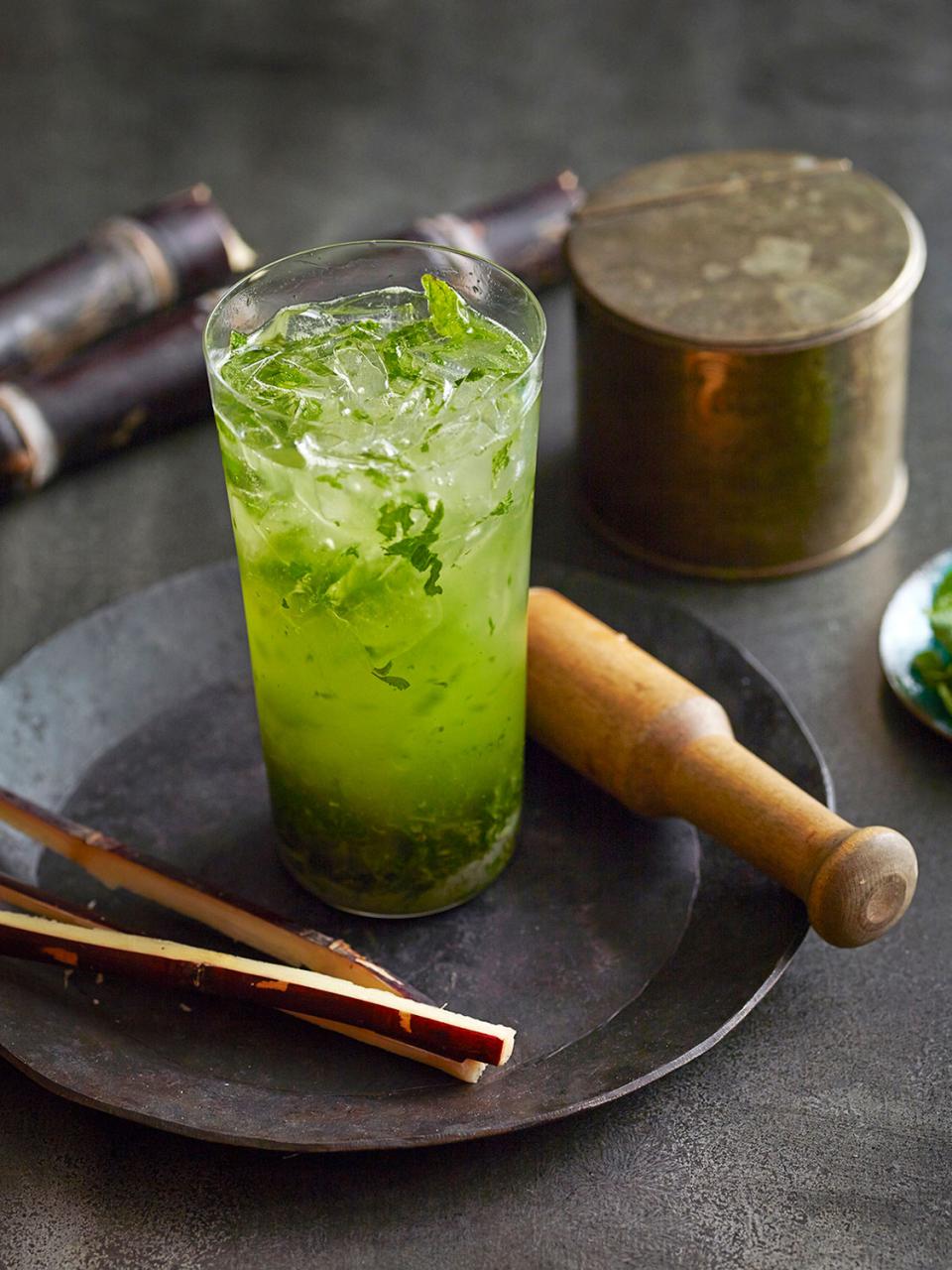 Beverage still life shot for a Cuban cookbook.