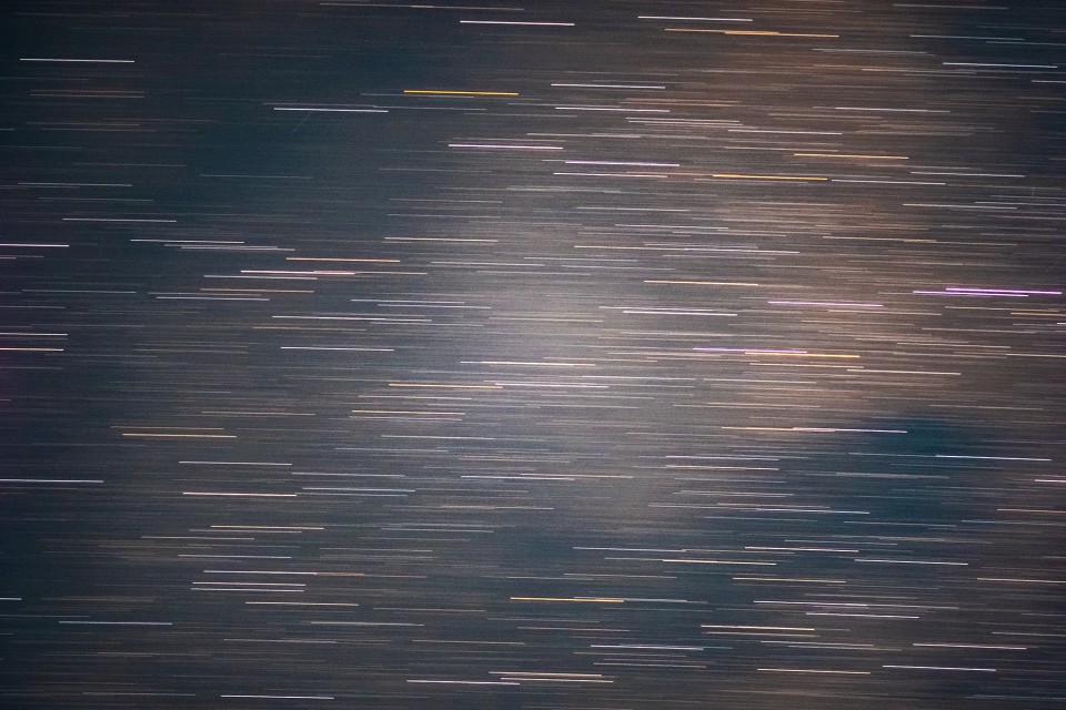 Star trails from a 450mm lens and a shutter held open for 2 minutes. Star trails from a 450mm lens and a shutter held open for 2 minutes.