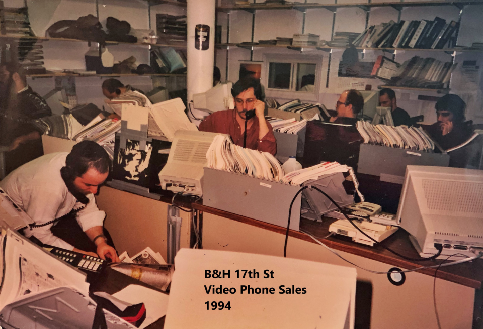 Jim MacFadden working video phone sales at the 17th Street store in 1994 Jim MacFadden working video phone sales at the 17th Street store in 1994