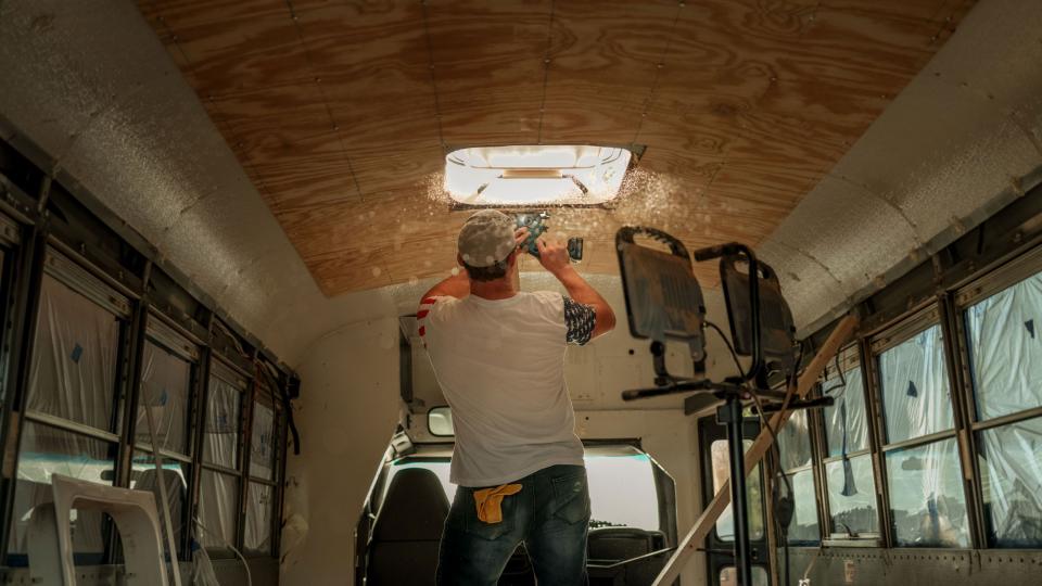 Adding a skylight. 