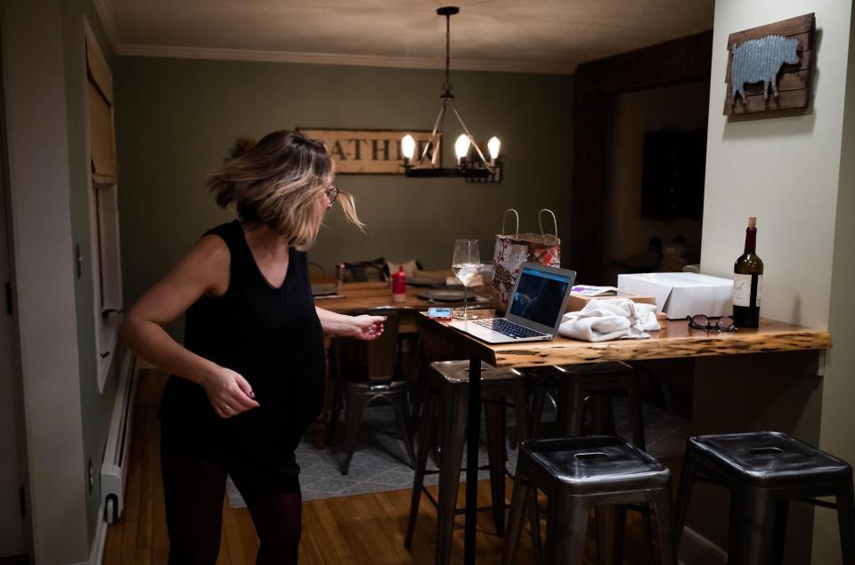 My wife does an aerial about-face as a dear friend whom she hasn’t seen due to the pandemic shows up at their monthly Zoom meeting. Leica M10-R with Summicron-M 28mm f/2 ASPH. Lens.