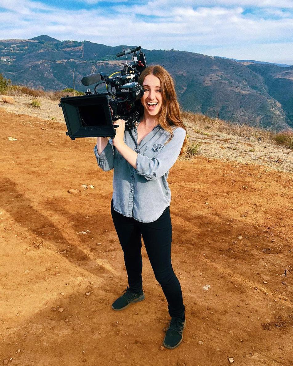 Dietschy does some heavy lifting on location with serious filmmaking gear.