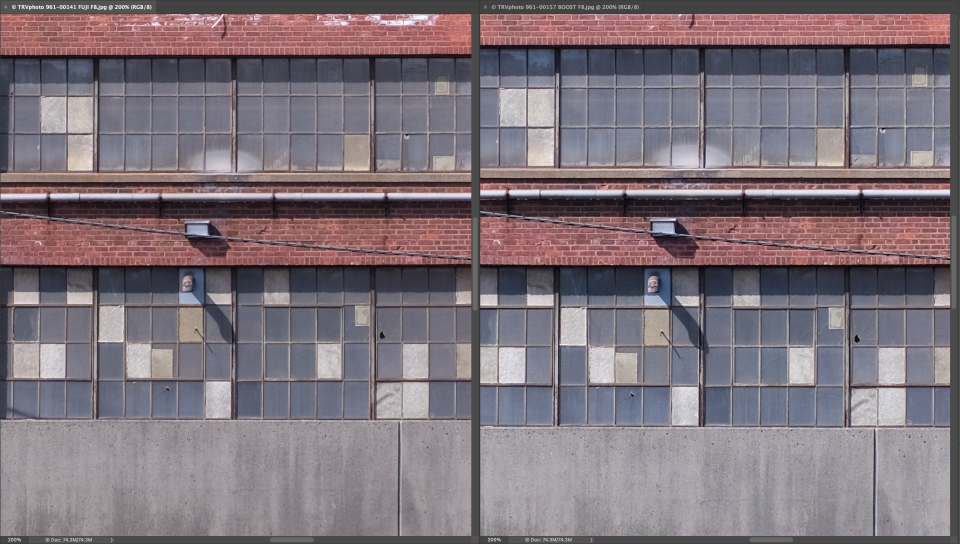 200% crop of center with the FUJIFILM XF 35mm f/1.4 and Nikon NIKKOR 50mm f/1.2 + Zhongyi Turbo at f/8