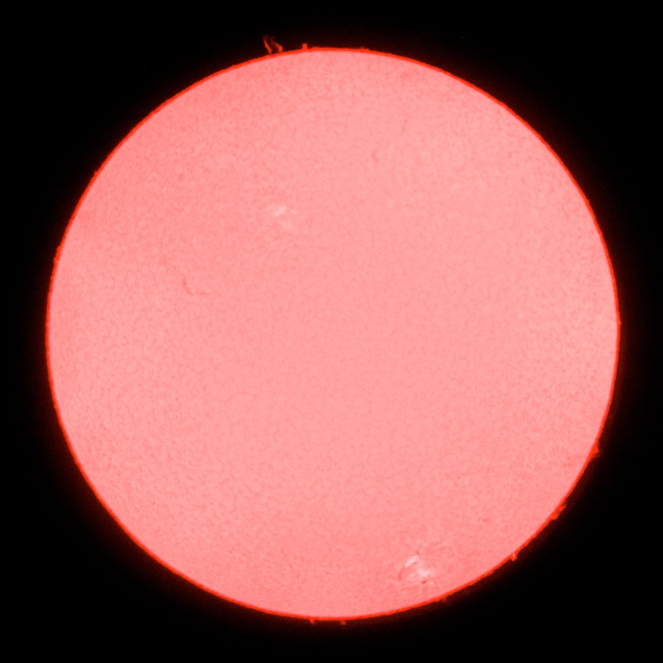 An image of the sun through an H-Alpha filter An image of the sun through an H-Alpha filter